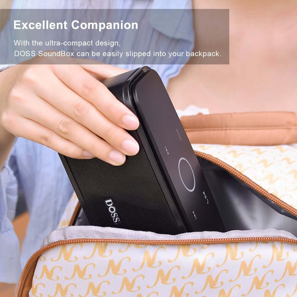 DOSS SoundBox Bluetooth Speaker – 12W Power, 20-Hour Playtime