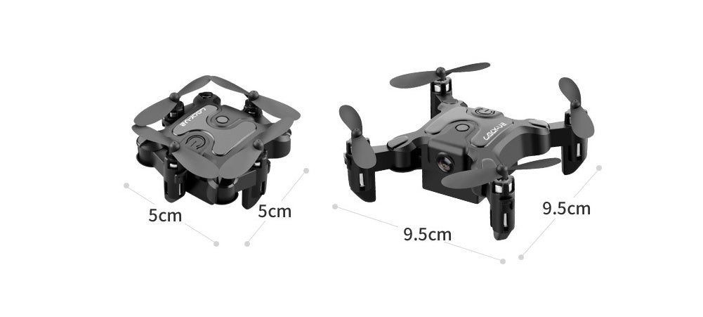 New Mini Folding Drone with HD Camera – Compact Quadcopter Toy for Kids (14+), USB Charging, Real-Time WiFi Transmission, 360° Flip & One-Key Return