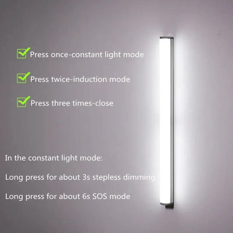 Smart Motion Sensor LED Night Light Bedroom Night Lamp Wireless Dimming USB Charging Night Lamps Cabinet Kitchen Lighting - SUN SHINE STORE