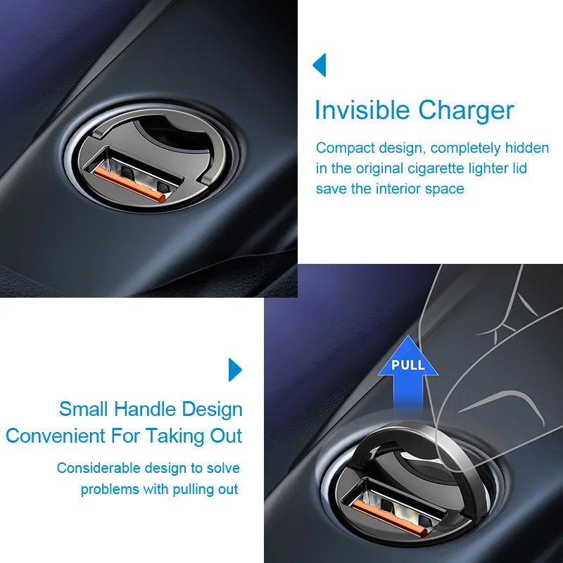 BASEUS 30W USB-C Car Charger – Quick Charge 4.0 & PD 3.0 Fast Charging Adapter
