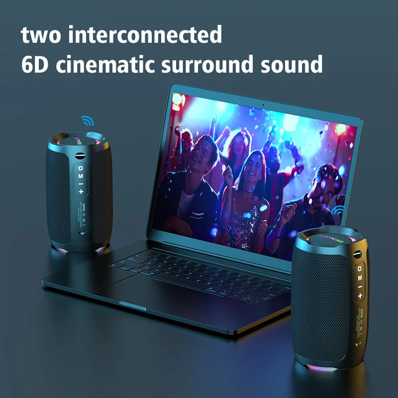 ZEALOT S49 Bluetooth Speaker – 20W Loud Sound, IPX7 Waterproof, 10H Playtime