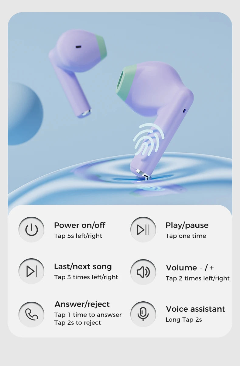 Realfit F2 Bluetooth Earphones – Premium HIFI Sound | TWS Wireless Earbuds for Xiaomi & Realme