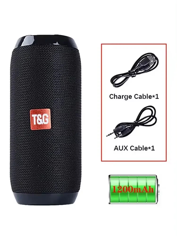 Portable Bluetooth Speaker -  TG117 Outdoor Wireless Woofer Free Call