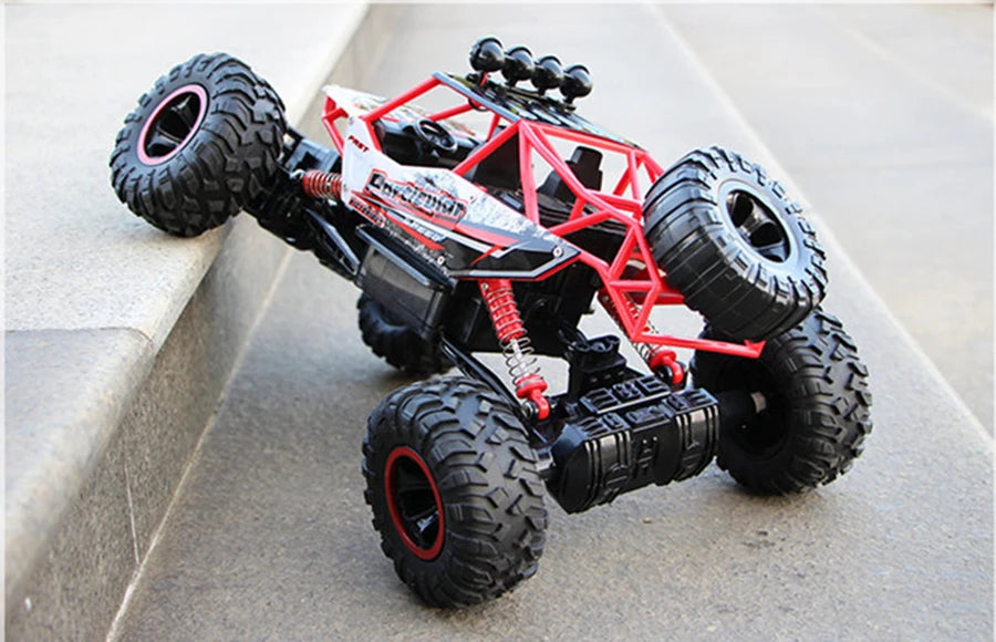 4WD Off-Road RC Car – 4x4 Remote Control Buggy Truck with LED Lights | High-Speed Racing & Drift | Toy Gift for Kids