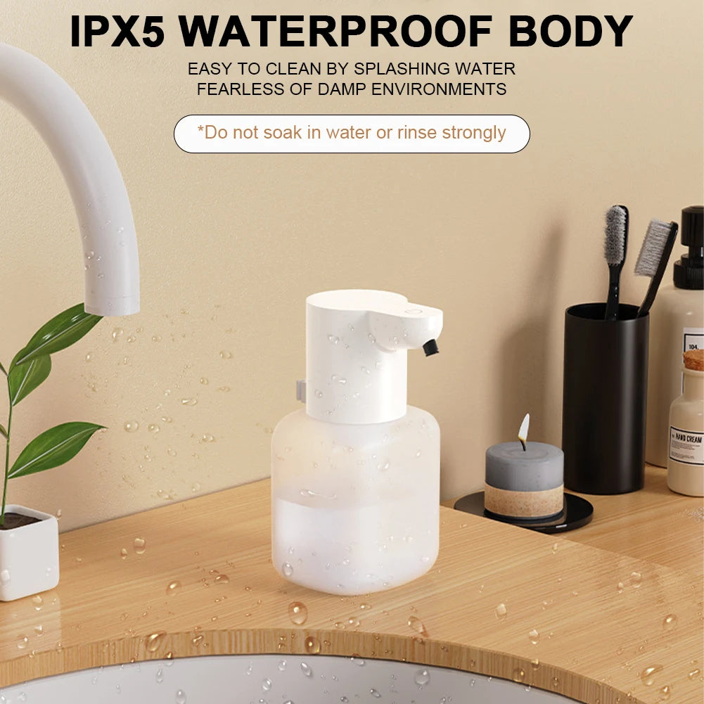 550ml Automatic Soap Dispenser USB Rechargeable Foam Gel Soap Dispenser Electric Hand Sanitizer Dispenser for Kitchen Bathroom - SUN SHINE STORE