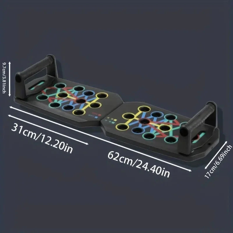 Push-up Board Set Portable Multifunctional Push-up Bar Foldable Fitness Equipment For Chest Abdomen Arms/Back Training Dumbbell - SUN SHINE STORE