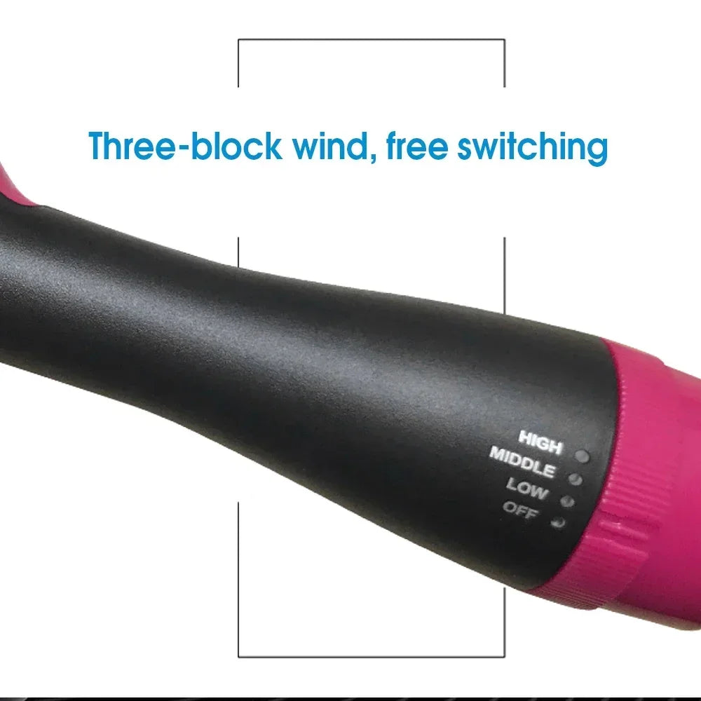 2025 3-in-1 Hot Air Brush – Fluffy Styling Comb for Dry & Wet Hair | Straighten, Curl & Volumize with Negative Ions
