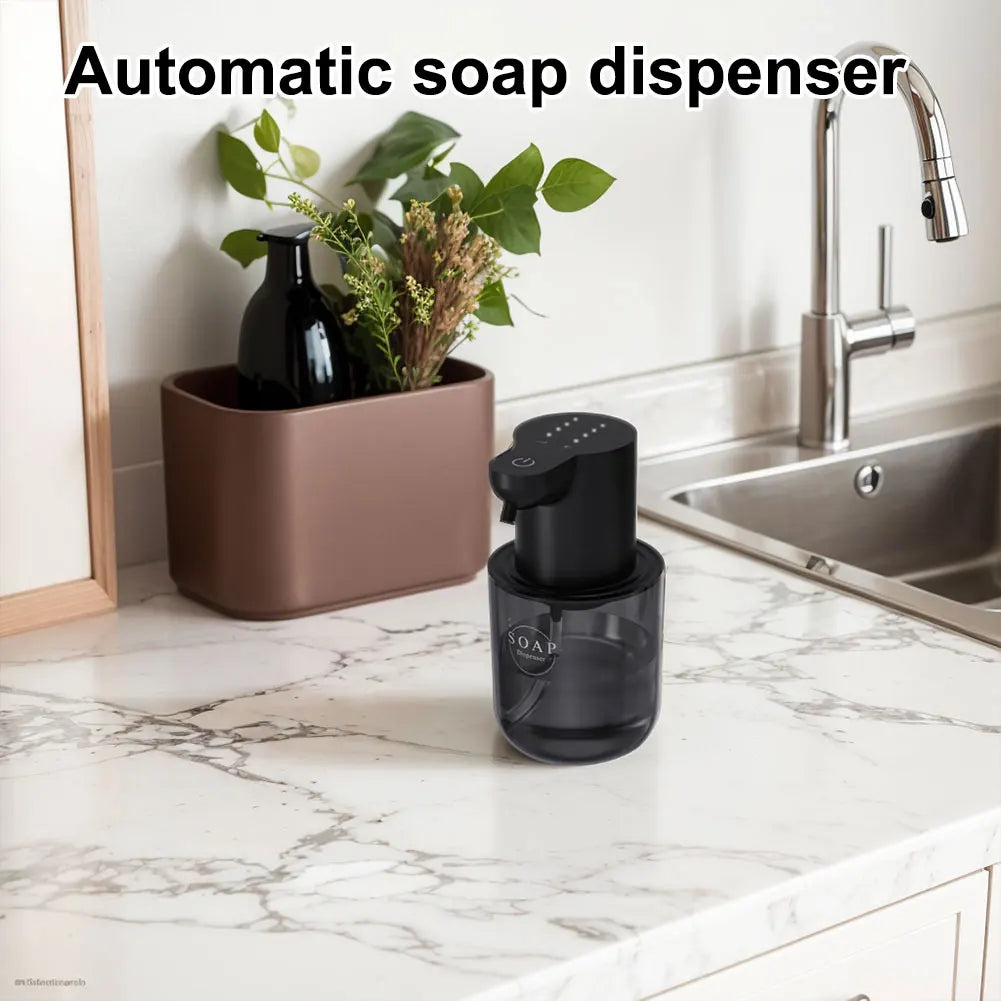 400ml Automatic Foam/Gel Soap Dispenser Rechargeable Infrared Sensor Electric Sanitizer Dispenser 4 Gears Foaming Soap Dispenser - SUN SHINE STORE