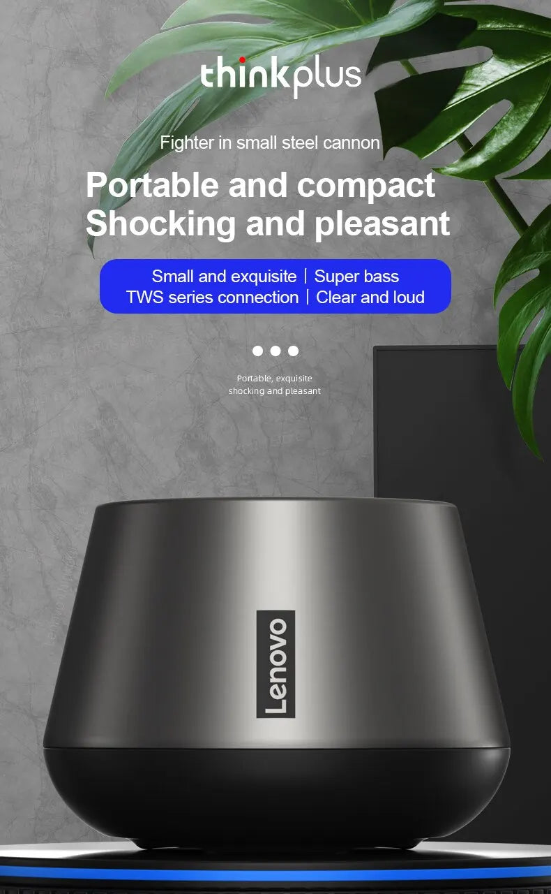 Original Lenovo K3 Pro Bluetooth Speaker – Deep Bass, Big Sound, Portable Outdoor Wireless Speaker