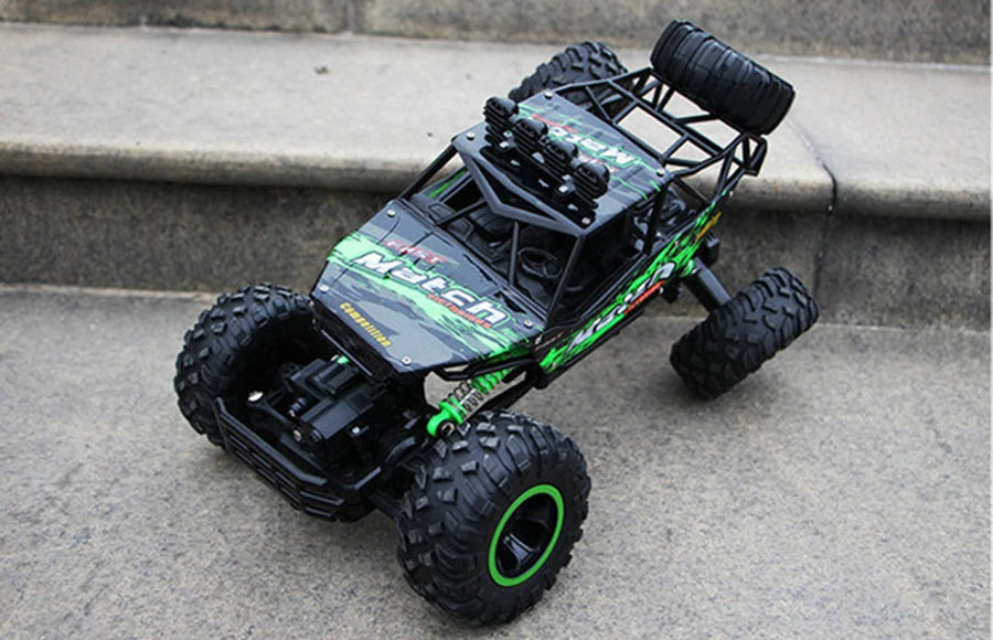 4WD Off-Road RC Car – 4x4 Remote Control Buggy Truck with LED Lights | High-Speed Racing & Drift | Toy Gift for Kids