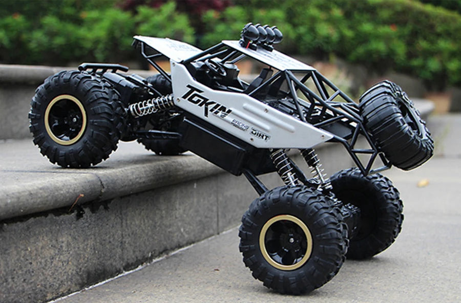 4WD Off-Road RC Car – 4x4 Remote Control Buggy Truck with LED Lights | High-Speed Racing & Drift | Toy Gift for Kids