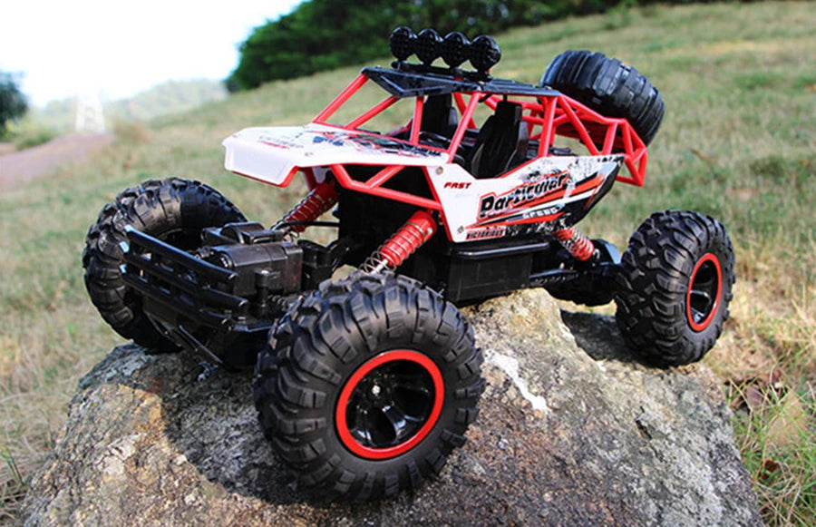 4WD Off-Road RC Car – 4x4 Remote Control Buggy Truck with LED Lights | High-Speed Racing & Drift | Toy Gift for Kids