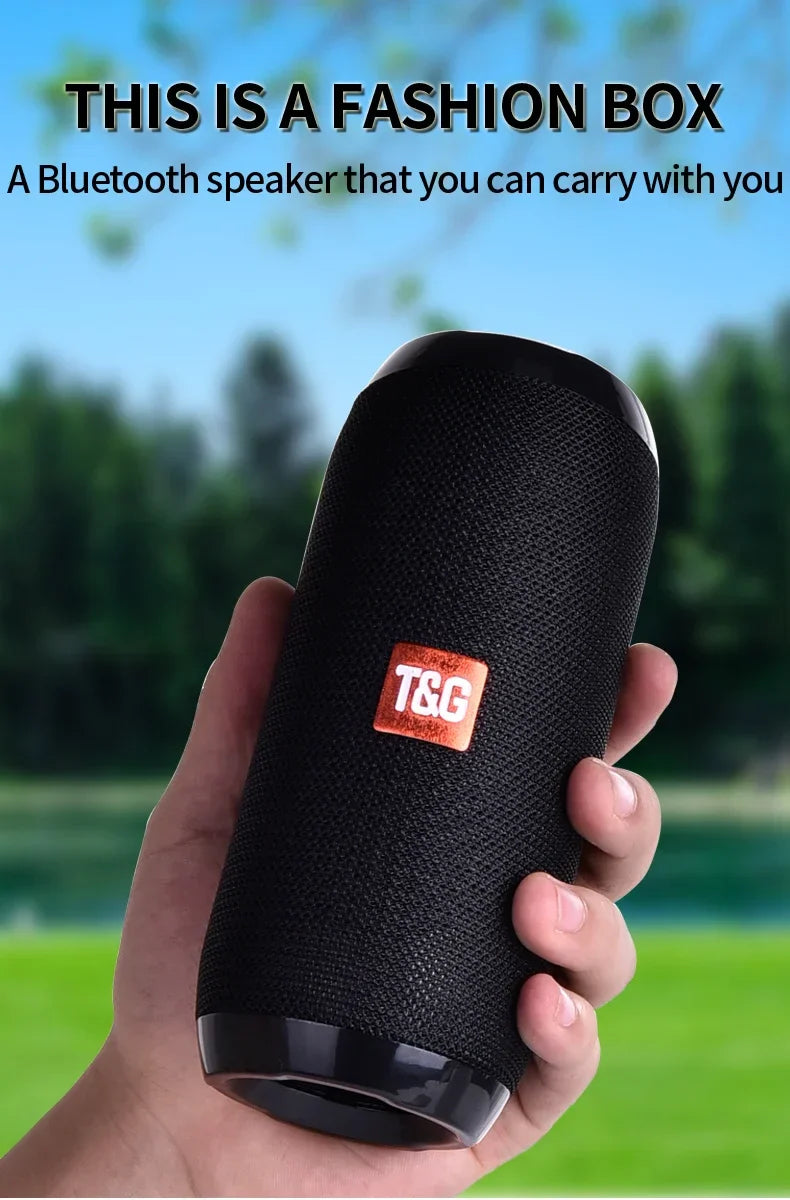 Portable Bluetooth Speaker -  TG117 Outdoor Wireless Woofer Free Call
