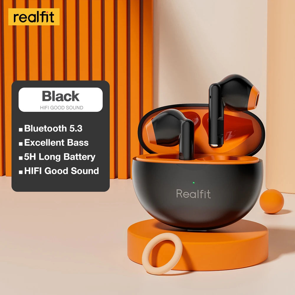 Realfit F2 Bluetooth Earphones – Premium HIFI Sound | TWS Wireless Earbuds for Xiaomi & Realme
