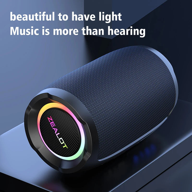 ZEALOT S49 Bluetooth Speaker – 20W Loud Sound, IPX7 Waterproof, 10H Playtime