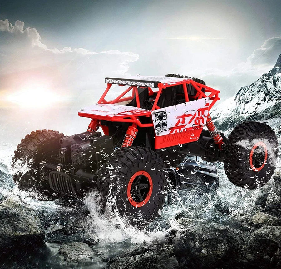 4WD Off-Road RC Car – 4x4 Remote Control Buggy Truck with LED Lights | High-Speed Racing & Drift | Toy Gift for Kids