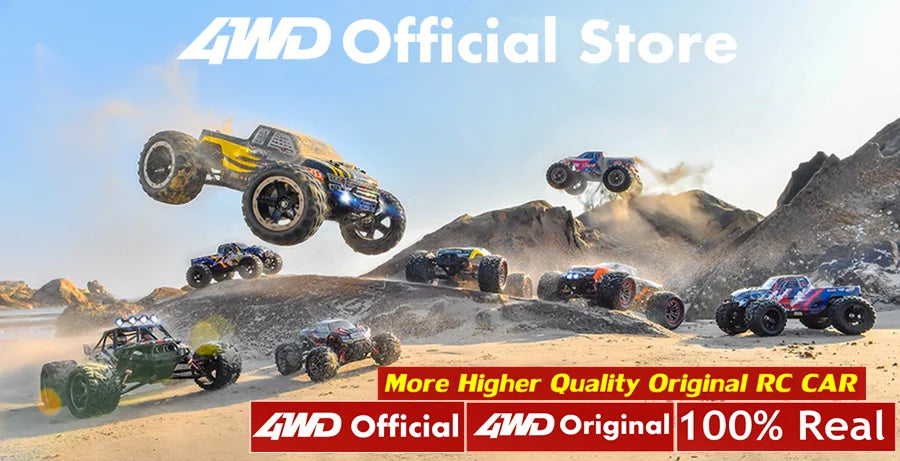 4WD Off-Road RC Car – 4x4 Remote Control Buggy Truck with LED Lights | High-Speed Racing & Drift | Toy Gift for Kids