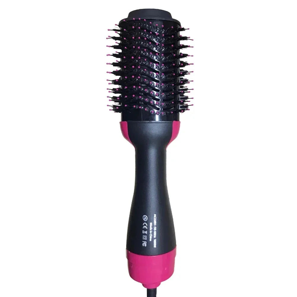2025 3-in-1 Hot Air Brush – Fluffy Styling Comb for Dry & Wet Hair | Straighten, Curl & Volumize with Negative Ions