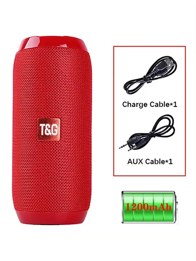 Portable Bluetooth Speaker -  TG117 Outdoor Wireless Woofer Free Call
