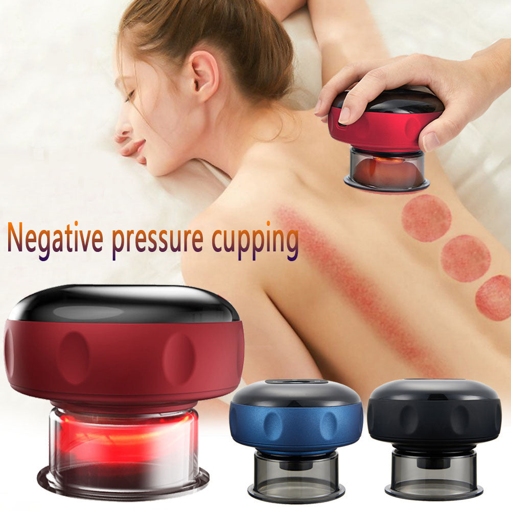 Electric Cupping Massager – Anti-Cellulite Vacuum Therapy with Red Light & Gua Sha