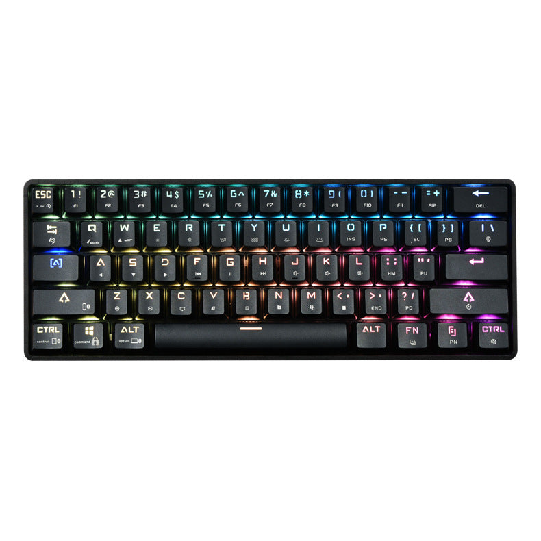 Wireless Bluetooth Mechanical Keyboard – Colorful PBT Keycaps, Compact Design, Compatible with PC, Laptop & Tablet - SUN SHINE STORE