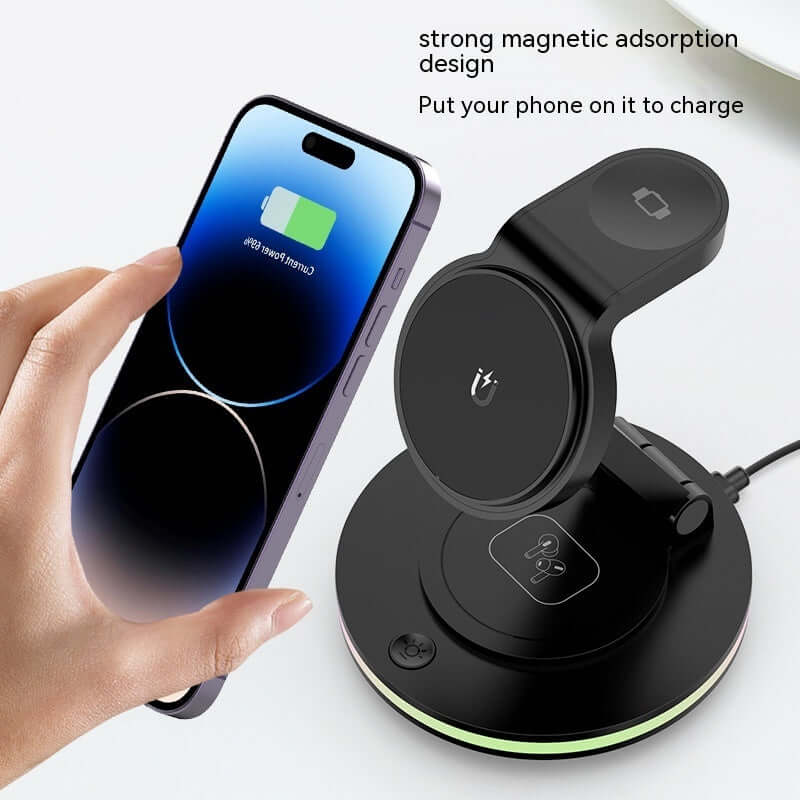Magnetic Folding Wireless Charging Bracket – Universal Stand for Apple Devices - SUN SHINE STORE