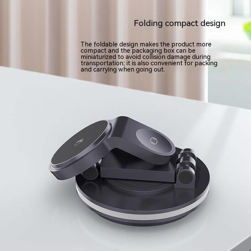 Magnetic Folding Wireless Charging Bracket – Universal Stand for Apple Devices - SUN SHINE STORE