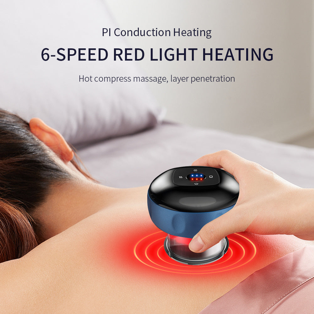 Electric Cupping Massager – Anti-Cellulite Vacuum Therapy with Red Light & Gua Sha