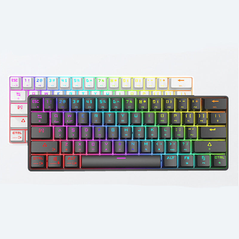 Wireless Bluetooth Mechanical Keyboard – Colorful PBT Keycaps, Compact Design, Compatible with PC, Laptop & Tablet - SUN SHINE STORE