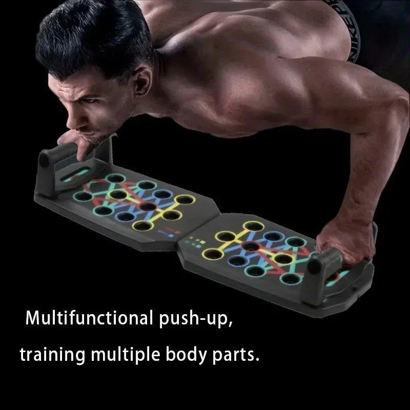 Push-up Board Set Portable Multifunctional Push-up Bar Foldable Fitness Equipment For Chest Abdomen Arms/Back Training Dumbbell - SUN SHINE STORE