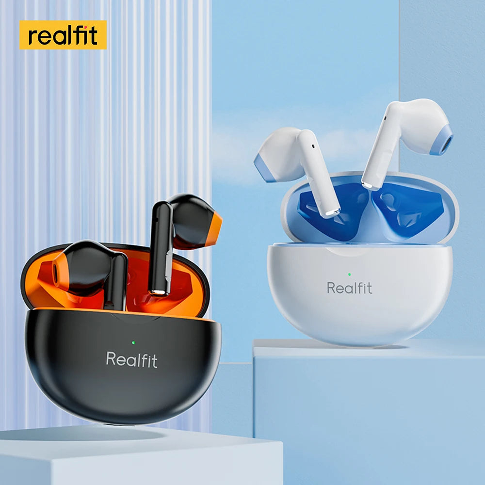 Realfit F2 Bluetooth Earphones – Premium HIFI Sound | TWS Wireless Earbuds for Xiaomi & Realme