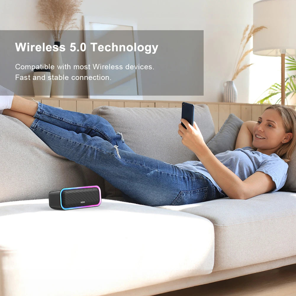 DOSS Bluetooth 5.0 Speaker Powerful 20W