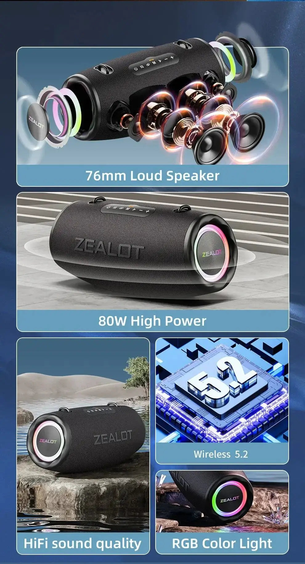 Outdoor Portable Bluetooth Speaker