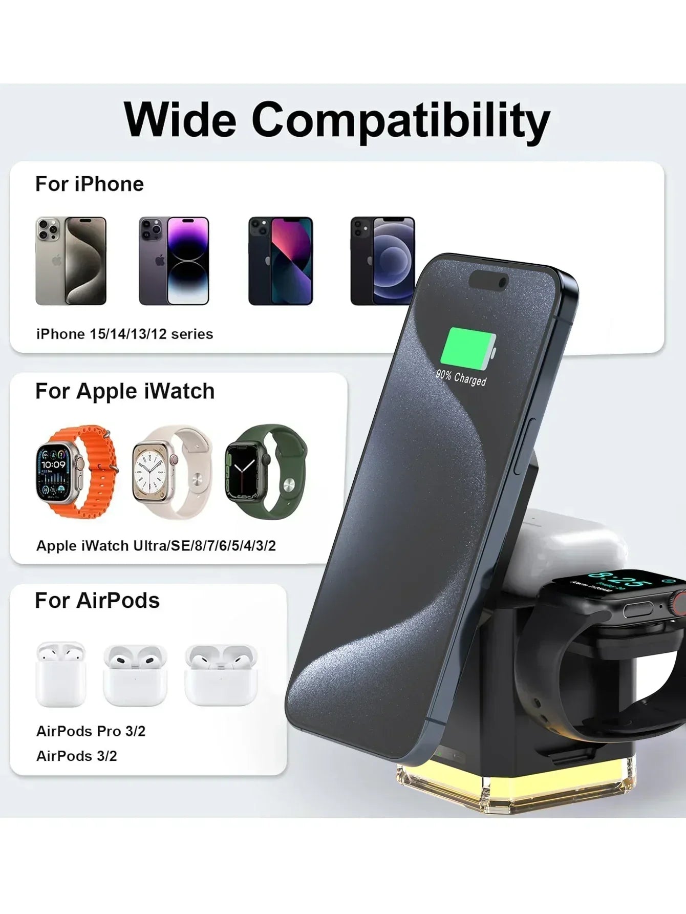 30W Wireless Charger Station – MagSafe Charging Station for iPhone