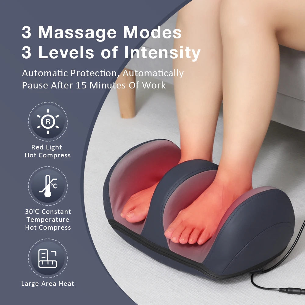 2 in 1 Shiatsu Foot Massager with Heat for Plantar Fasciitis Feet and Calf Massager Machine for Tired Muscles Relief - SUN SHINE STORE