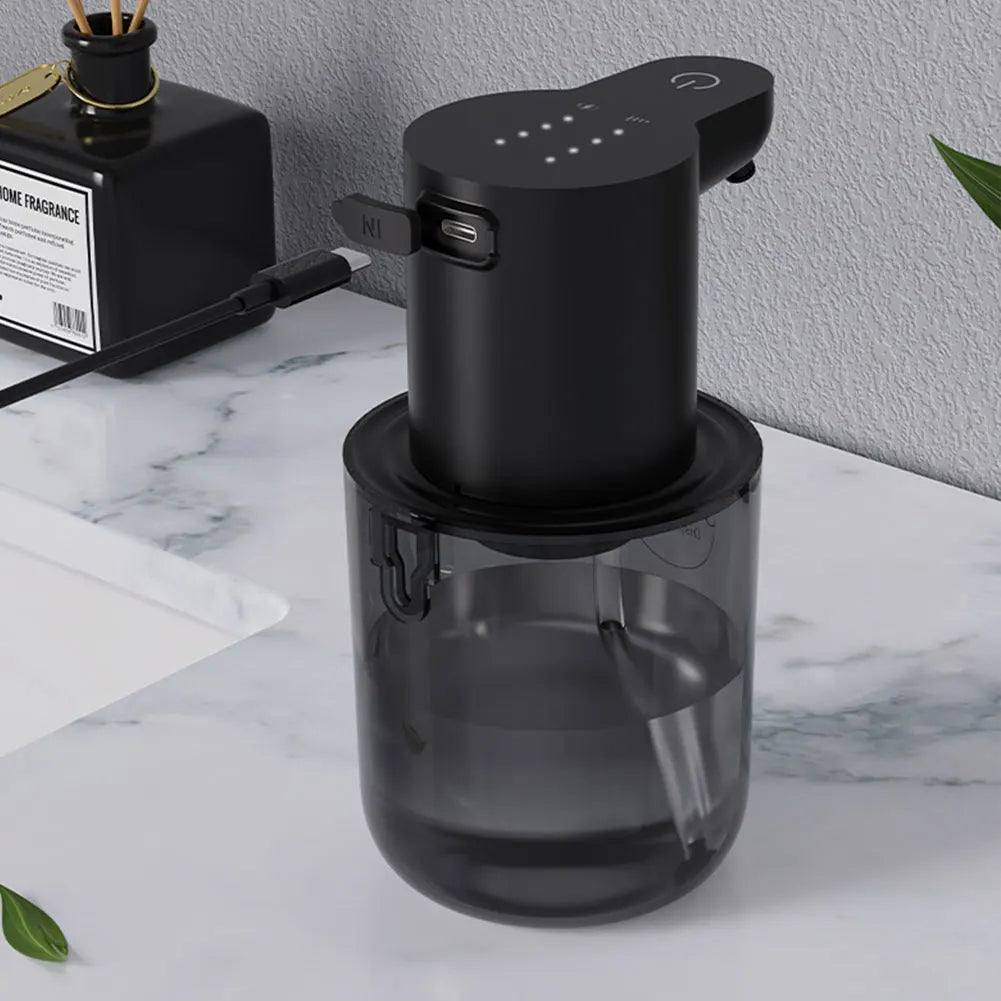 400ml Automatic Foam/Gel Soap Dispenser Rechargeable Infrared Sensor Electric Sanitizer Dispenser 4 Gears Foaming Soap Dispenser - SUN SHINE STORE