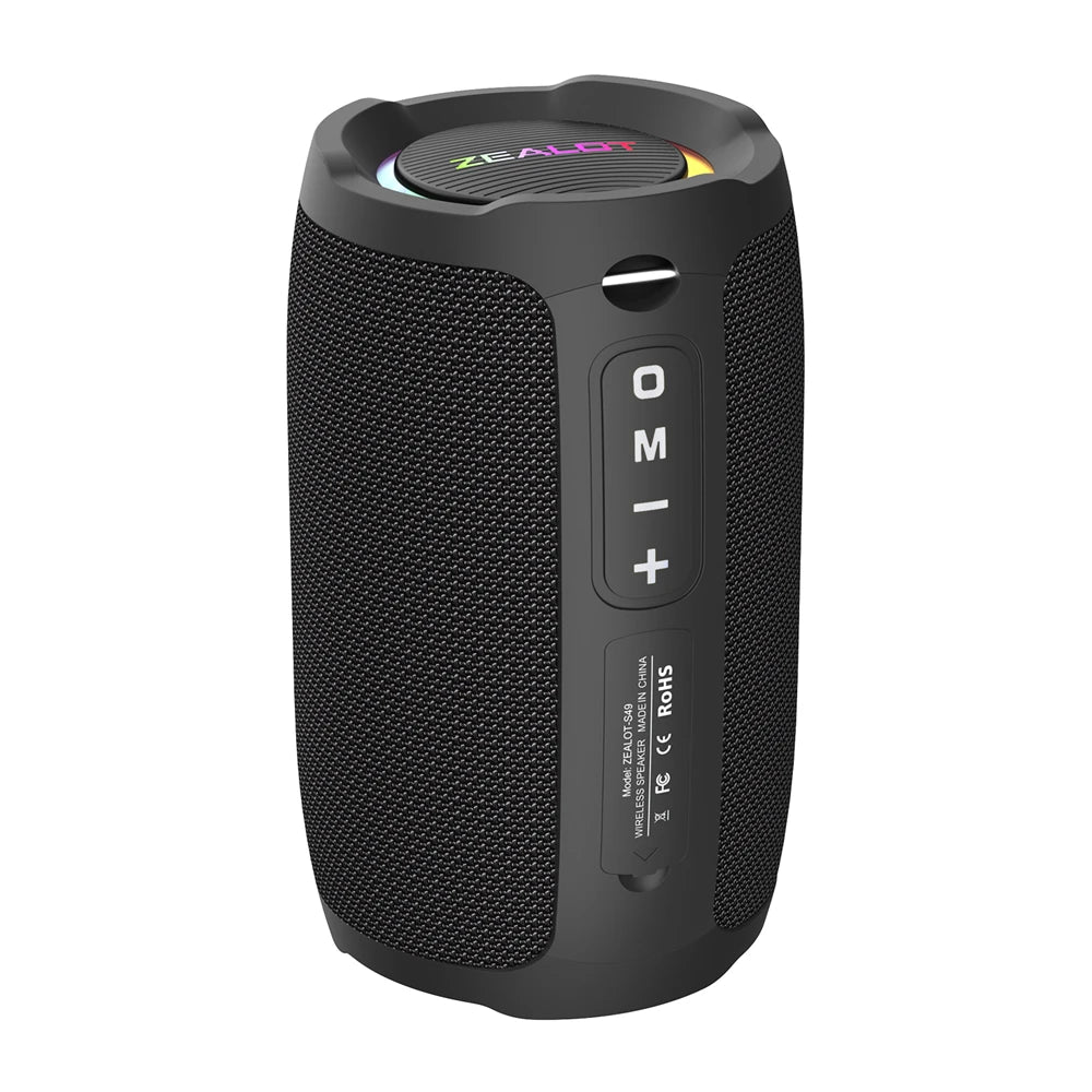 ZEALOT S49 Bluetooth Speaker – 20W Loud Sound, IPX7 Waterproof, 10H Playtime