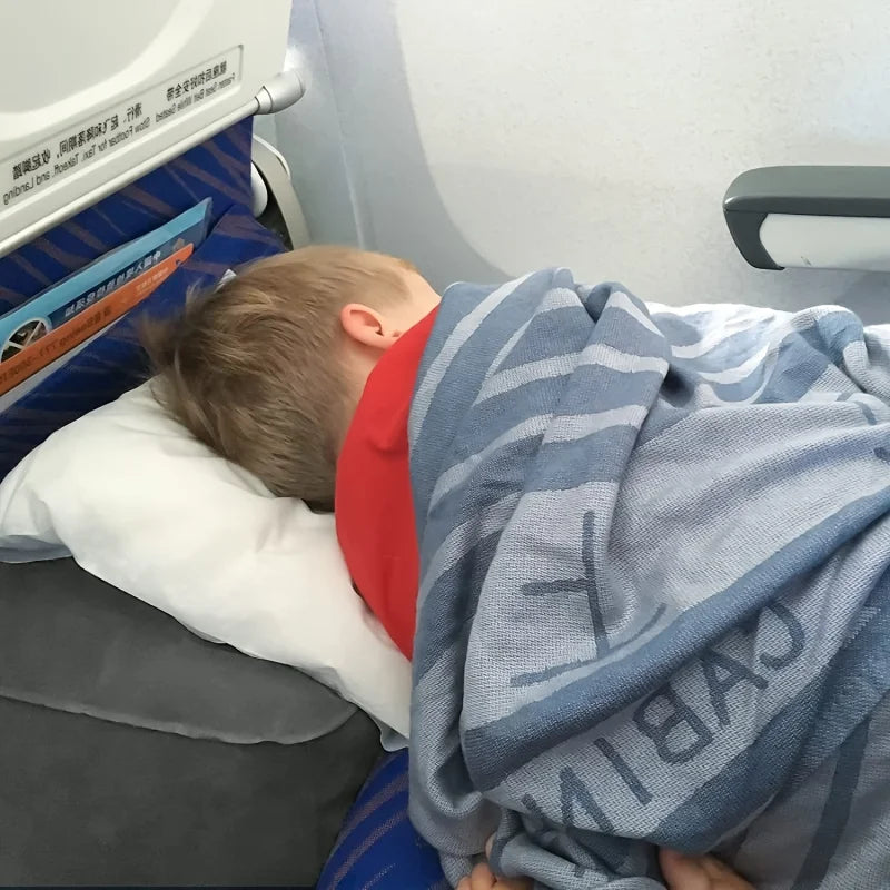 Inflatable Travel Foot Rest Pillow – Adjustable 3-Layer Leg Cushion for Airplane, Office & Car - SUN SHINE STORE