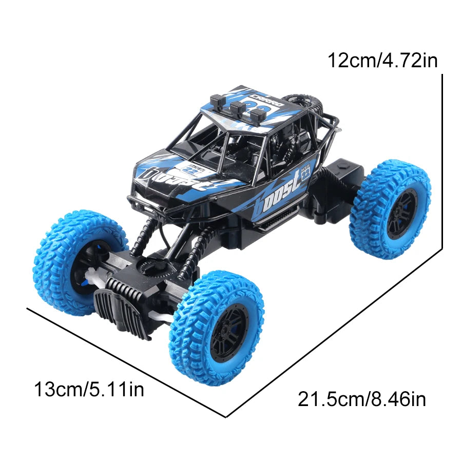 Off-Road Remote Control Car for Kids – Colorful Flashing Lights & Rubber Wheels – 4CH RC Toy Vehicle with Rechargeable Battery - SUN SHINE STORE