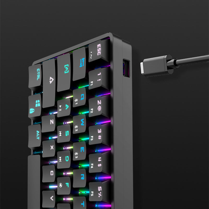 Wireless Bluetooth Mechanical Keyboard – Colorful PBT Keycaps, Compact Design, Compatible with PC, Laptop & Tablet - SUN SHINE STORE