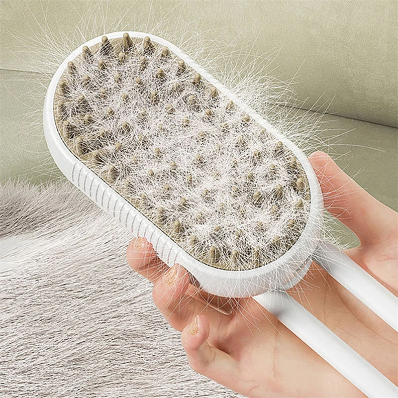 Cat Steam Brush Steamy Dog Brush 3 In 1 Electric Spray Cat Hair Brushes For Massage Pet Grooming Comb Hair Removal Combs Pet Products - SUN SHINE STORE